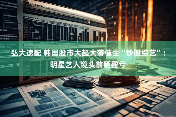 弘大速配 韩国股市大起大落催生“炒股综艺”：明星艺人镜头前晒盈亏