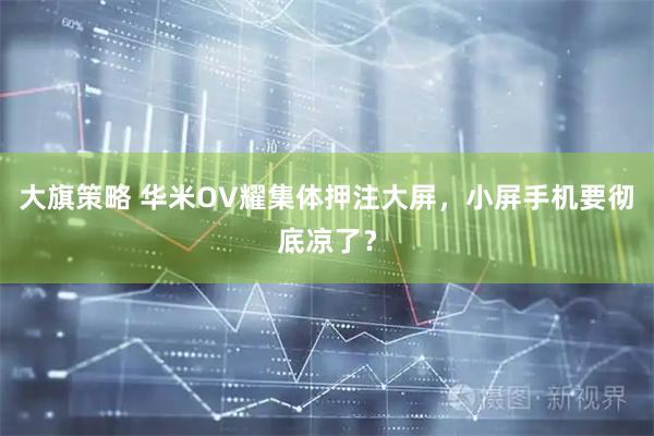 大旗策略 华米OV耀集体押注大屏，小屏手机要彻底凉了？
